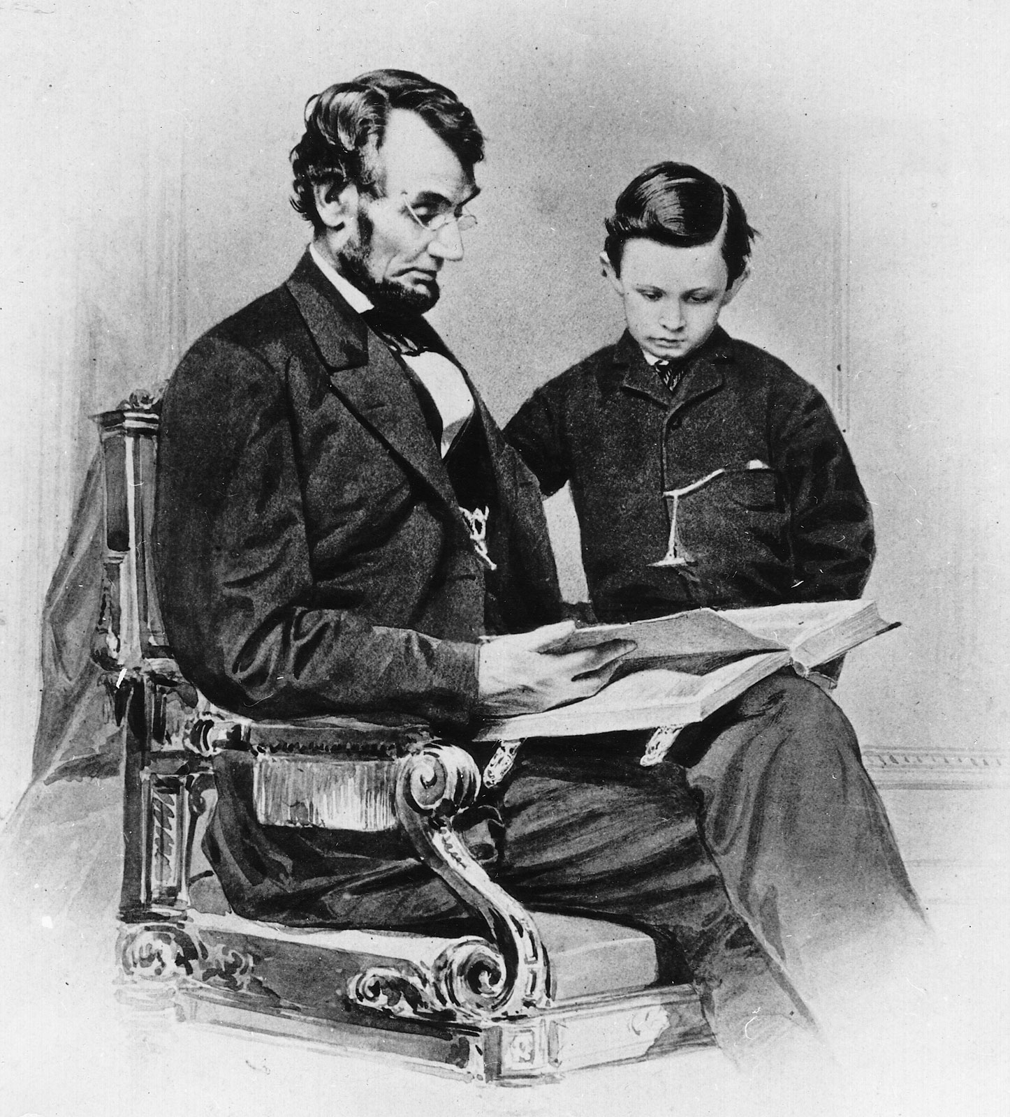 tad lincoln brings soldier to white house
