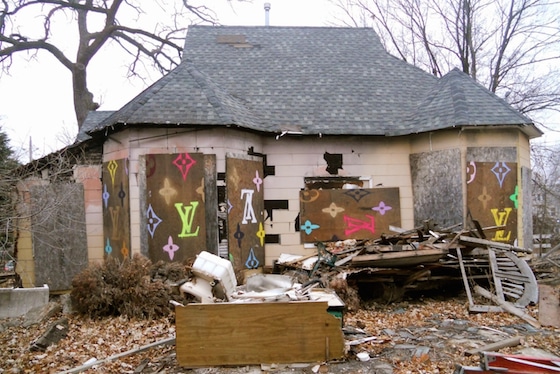 View of the northeast side of the house.