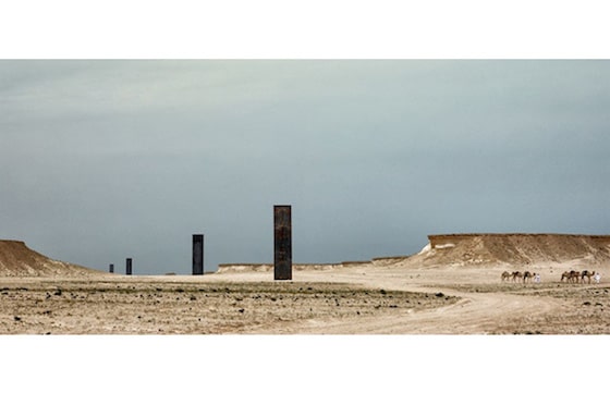 Public Art Richard Serra In Qatari Desert Greater Des Moines Public